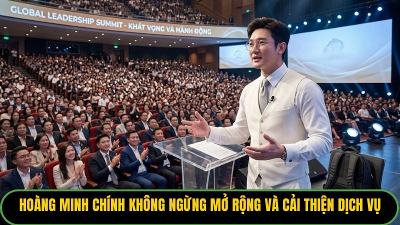 Hoàng Minh Chính không ngừng mở rộng và cải thiện dịch vụ xem bóng đá