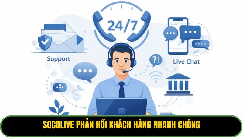 Socolive phản hồi khách hàng nhanh chóng