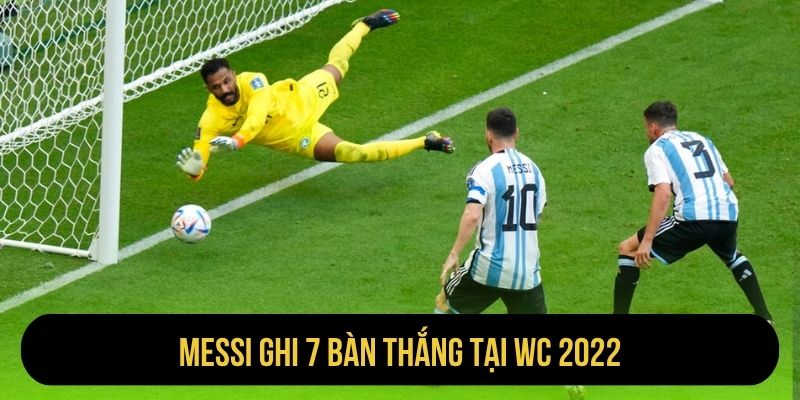 Messi ghi 7 bàn thắng tại WC 2022